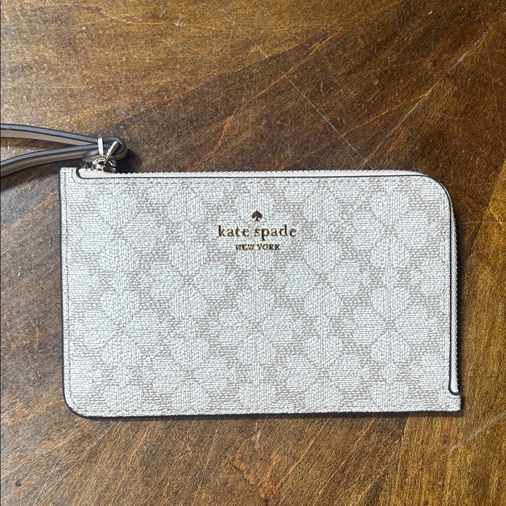 Kate Spade Cream Floral Wristlet